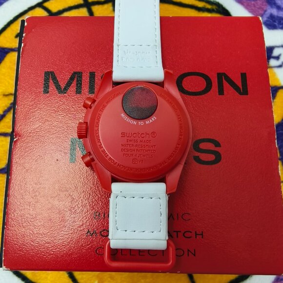 NWT Swatch X Omega Moonswatch Mission To The Mars Watch - Picture 2 of 4